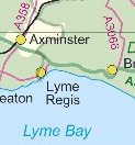 Map of West Dorset